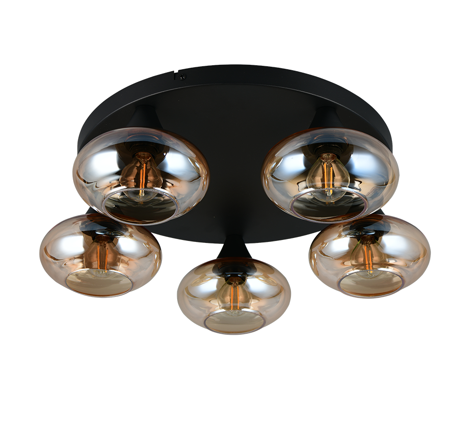 DIVINA | Ceiling lamp | Amber | Glass