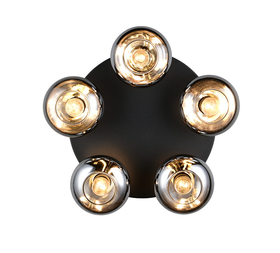 DIVINA | Ceiling lamp | Smoke | Glass