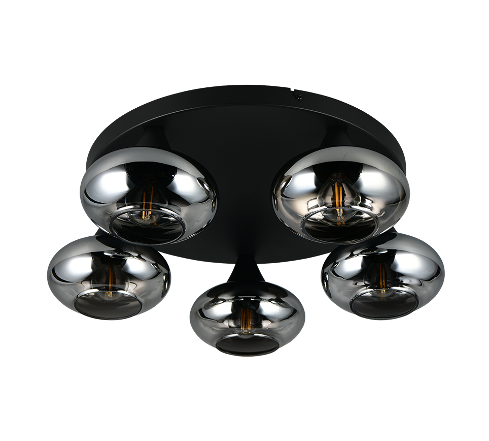 DIVINA | Ceiling lamp | Smoke | Glass