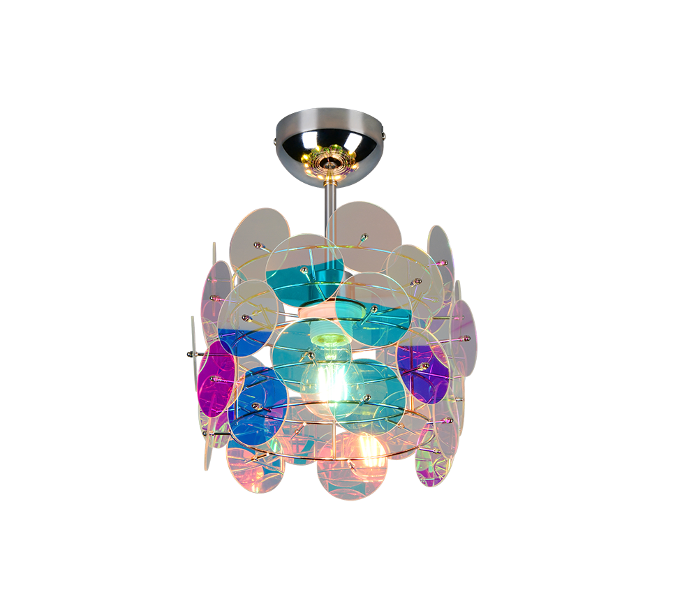 IRIDE | Ceiling lamp | Transparent iridescent | Plastic