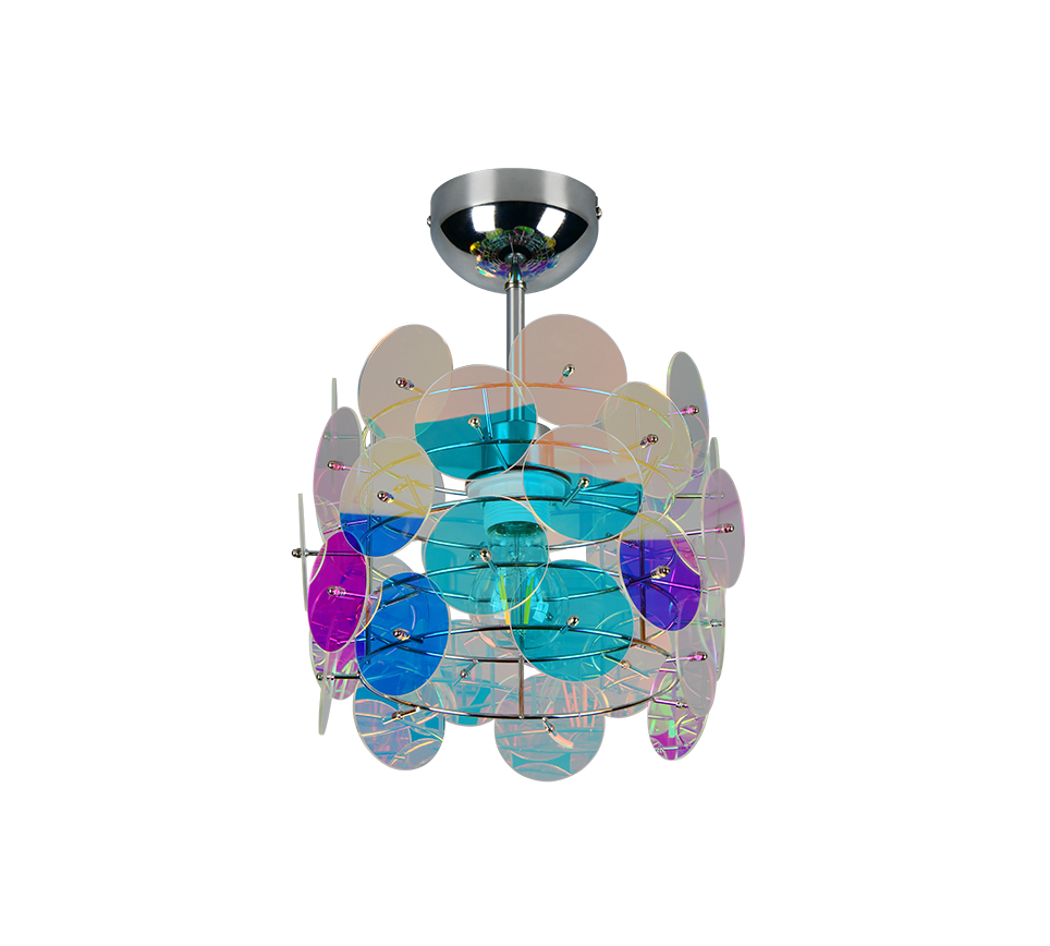 IRIDE | Ceiling lamp | Transparent iridescent | Plastic