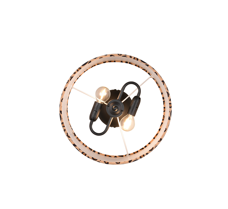 PARDINA | Ceiling lamp | Black mat | Metal