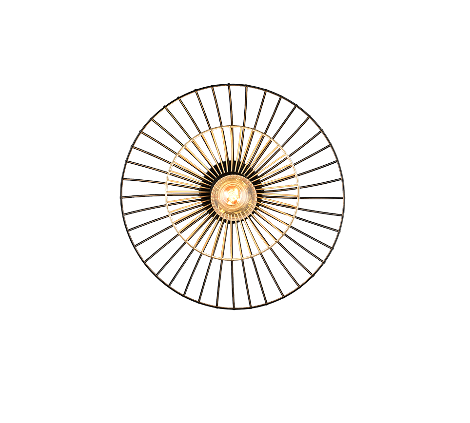 LAURIS | Ceiling lamp | Black mat | Metal