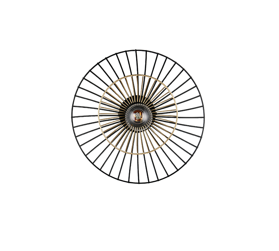 LAURIS | Ceiling lamp | Black mat | Metal