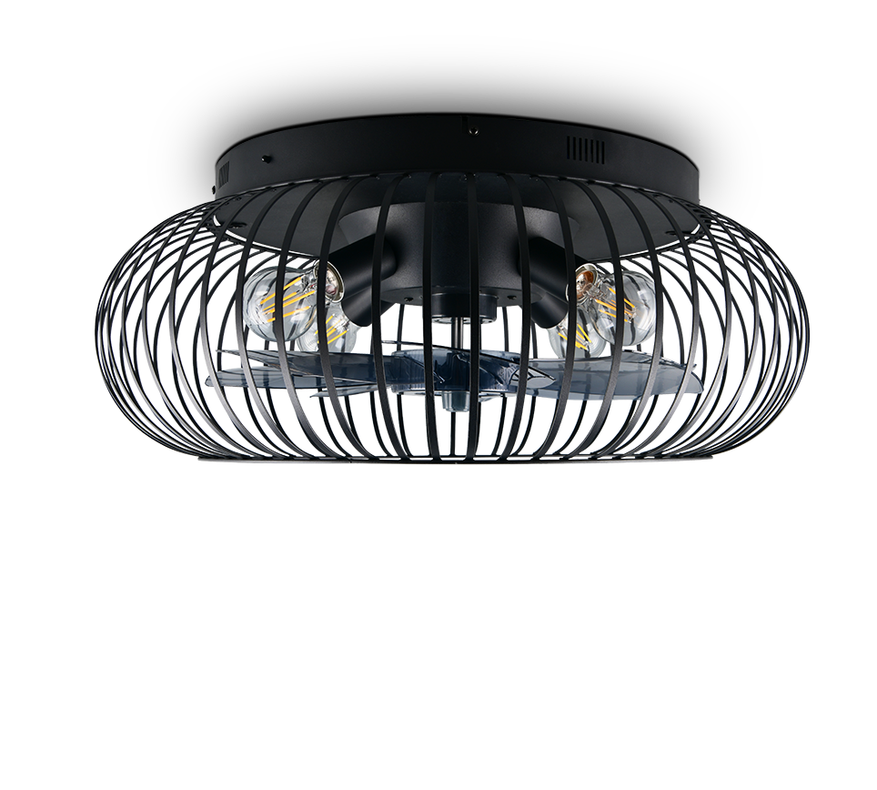 JOHANNA | Ventilator | Black mat | Metal