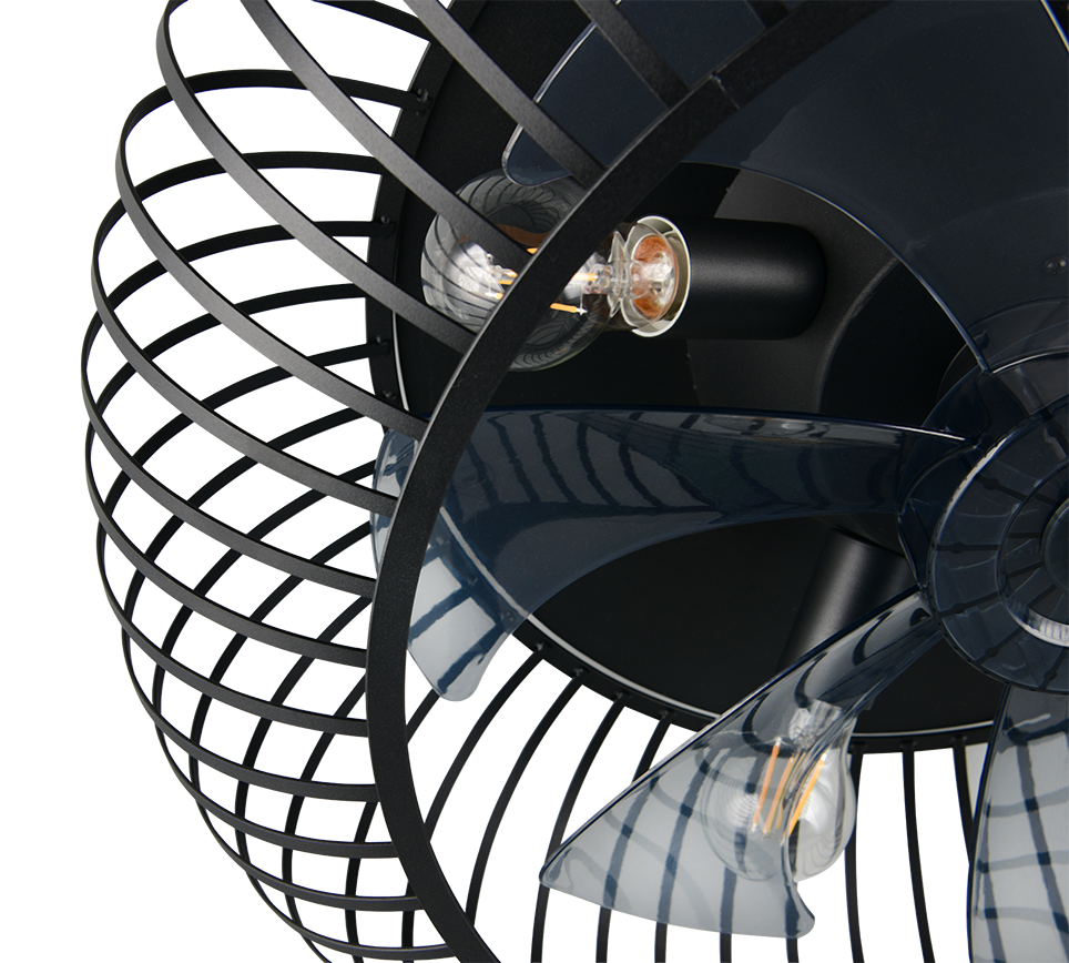 JOHANNA | Ventilator | Black mat | Metal