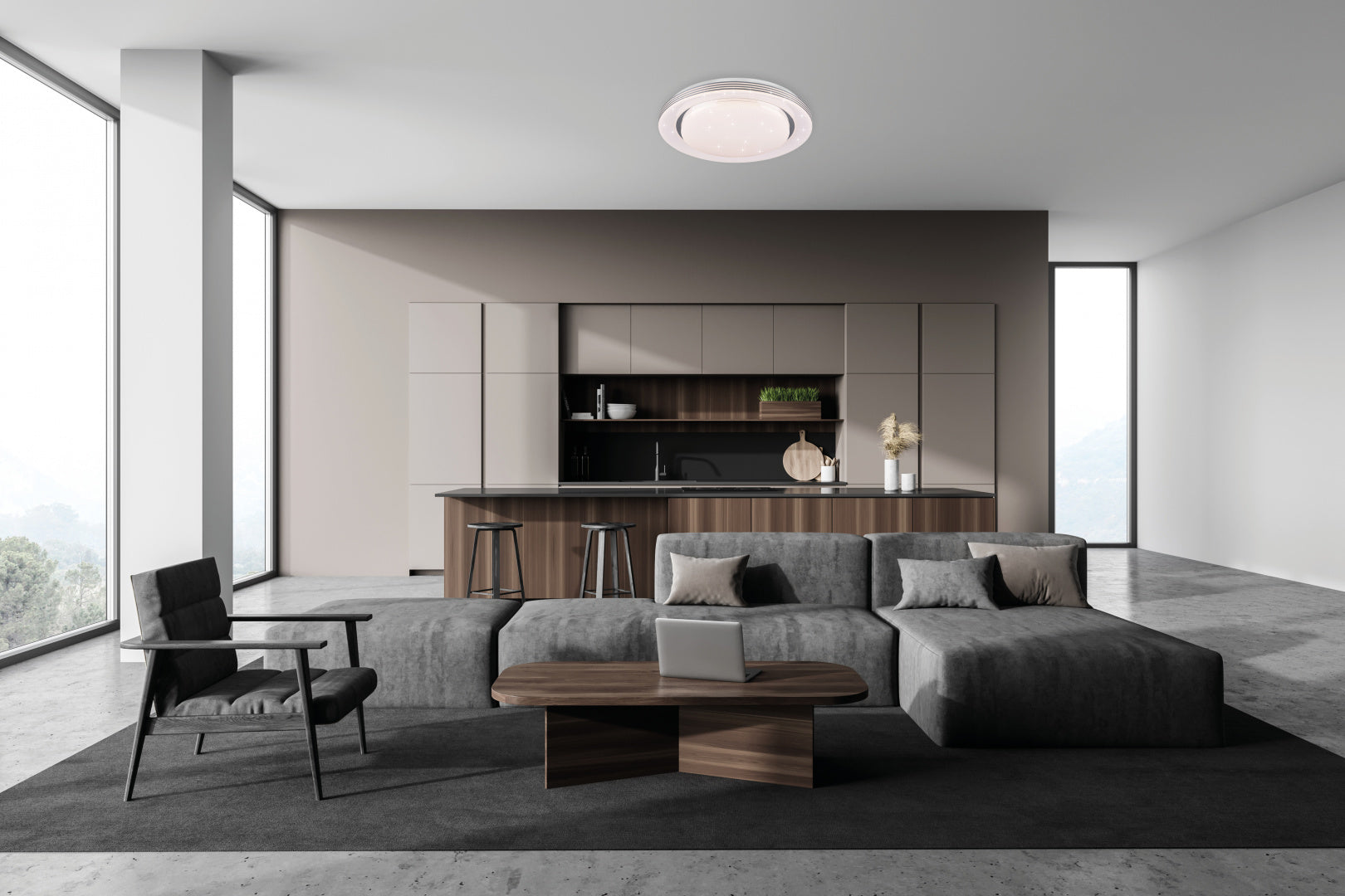 ATRIA | Ceiling lamp | White | Plastic