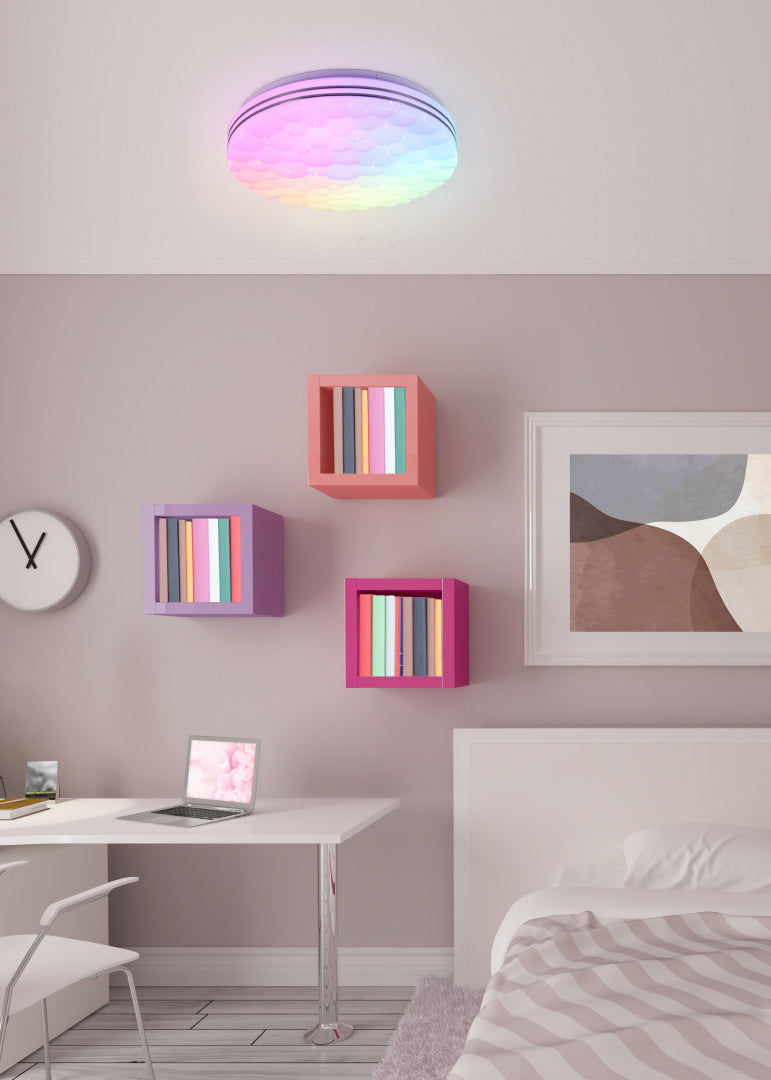 TIGER | Ceiling lamp | White mat | Plastic