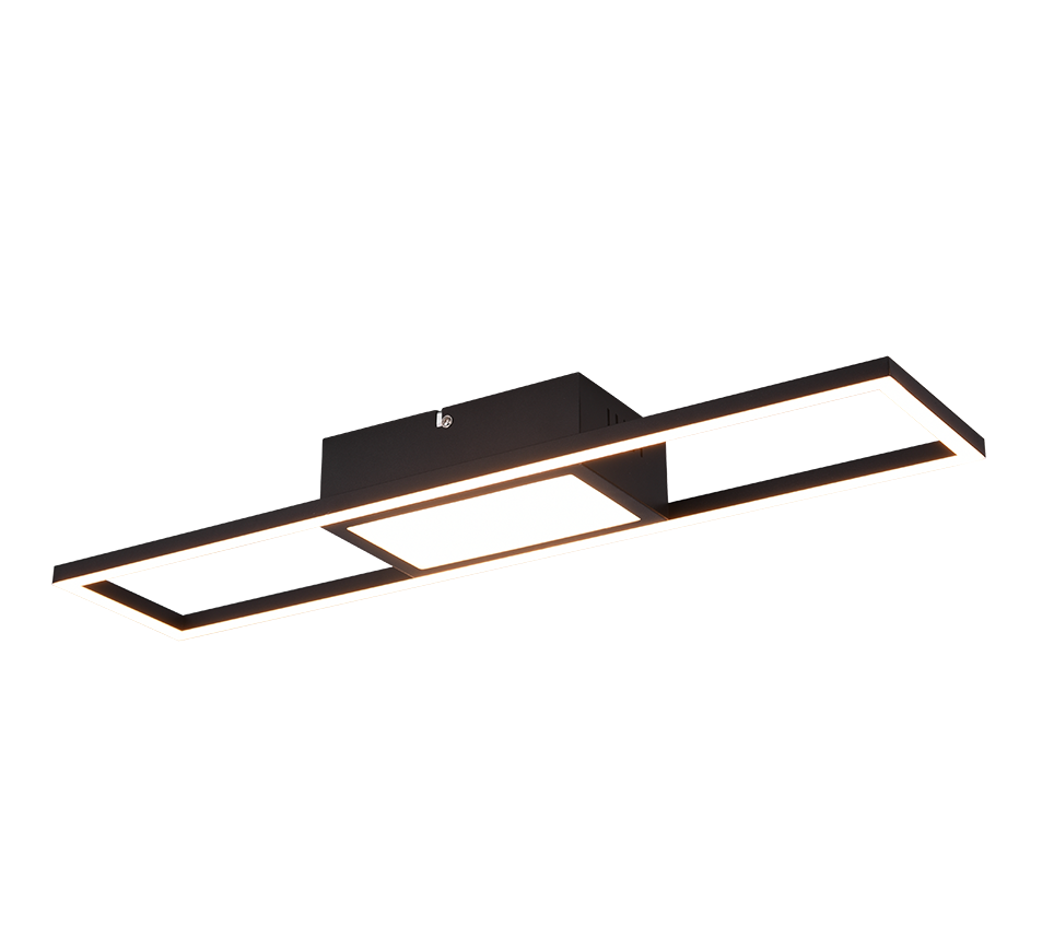 RIGIDO | Ceiling lamp | Black mat | Metal