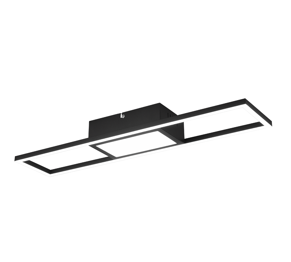 RIGIDO | Ceiling lamp | Black mat | Metal