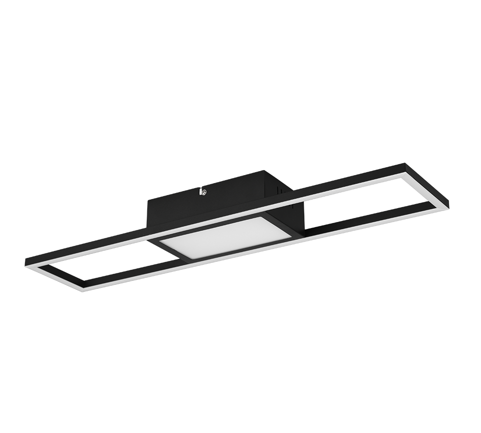 RIGIDO | Ceiling lamp | Black mat | Metal