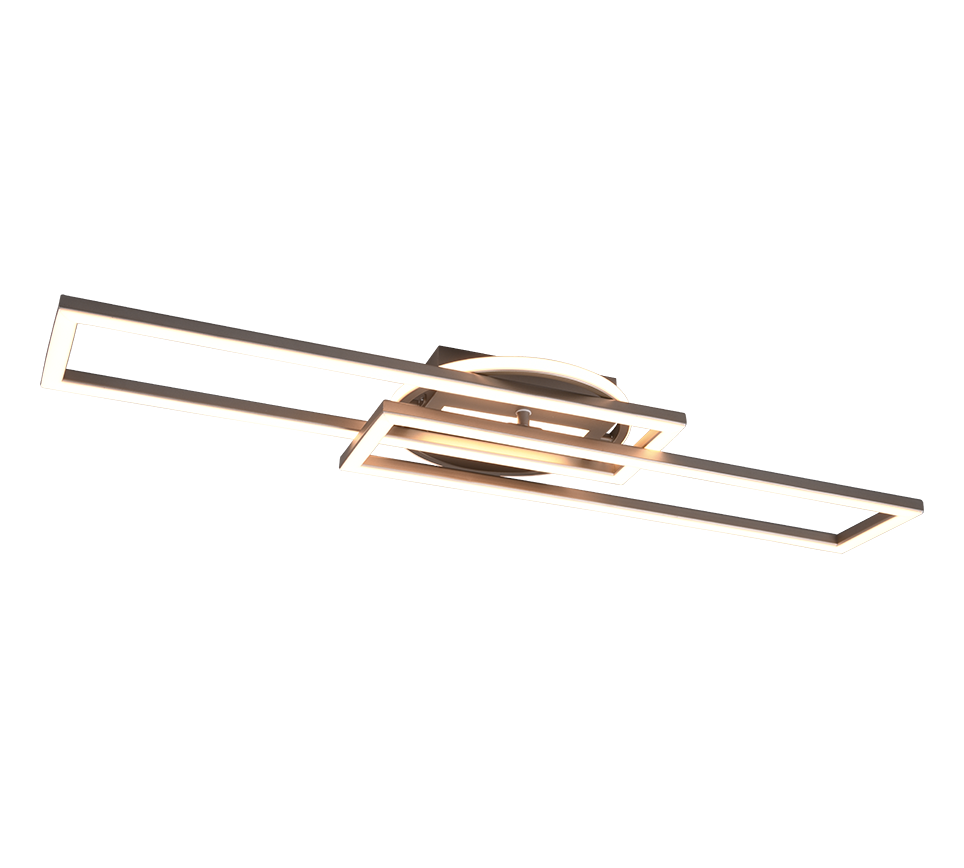 TWISTER | Ceiling lamp | Nickel mat | Metal