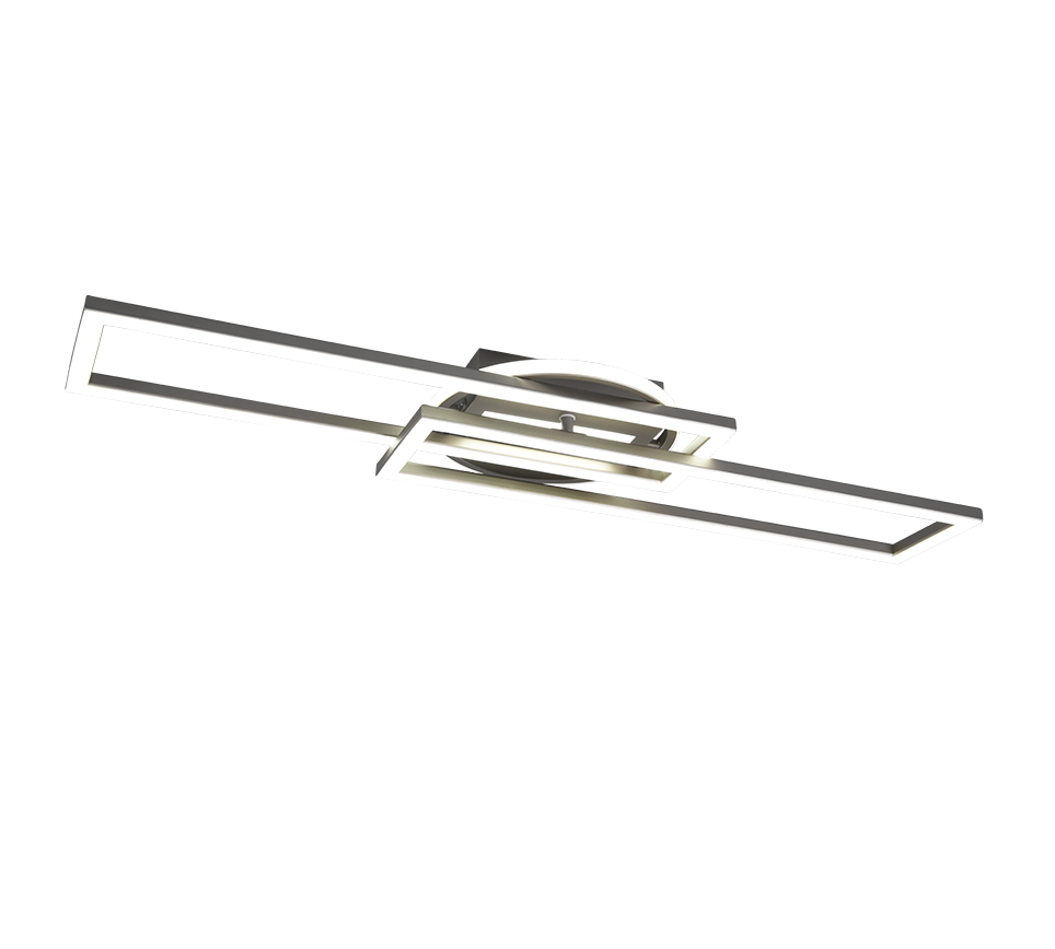 TWISTER | Ceiling lamp | Nickel mat | Metal
