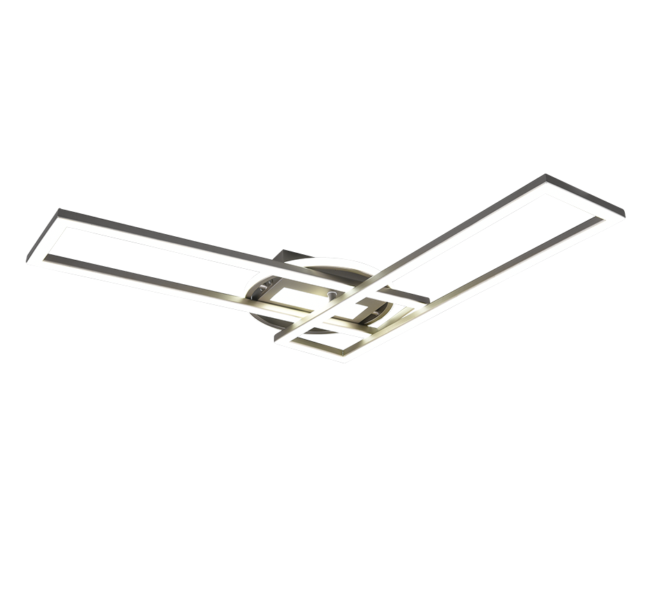TWISTER | Ceiling lamp | Nickel mat | Metal