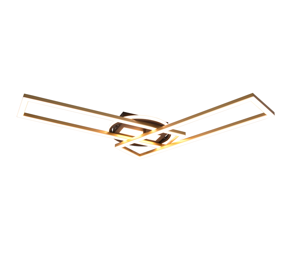 TWISTER | Ceiling lamp | Brass mat | Metal