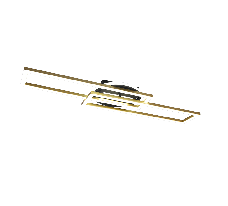 TWISTER | Ceiling lamp | Brass mat | Metal