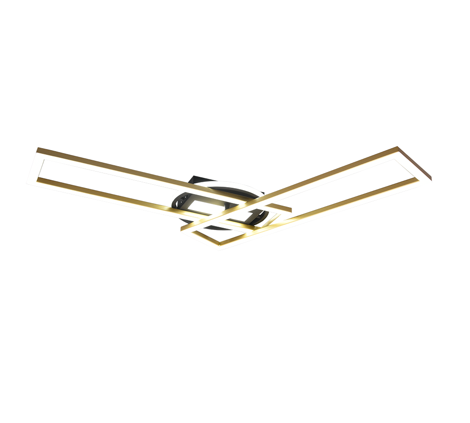 TWISTER | Ceiling lamp | Brass mat | Metal