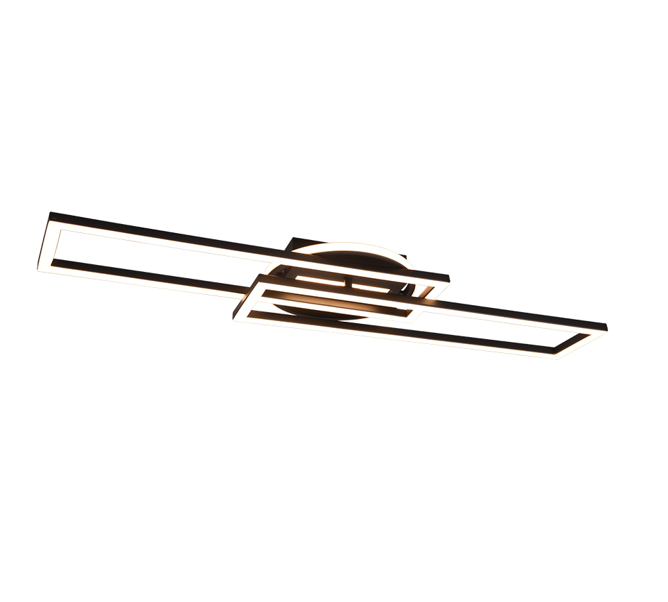 TWISTER | Ceiling lamp | Black mat | Metal