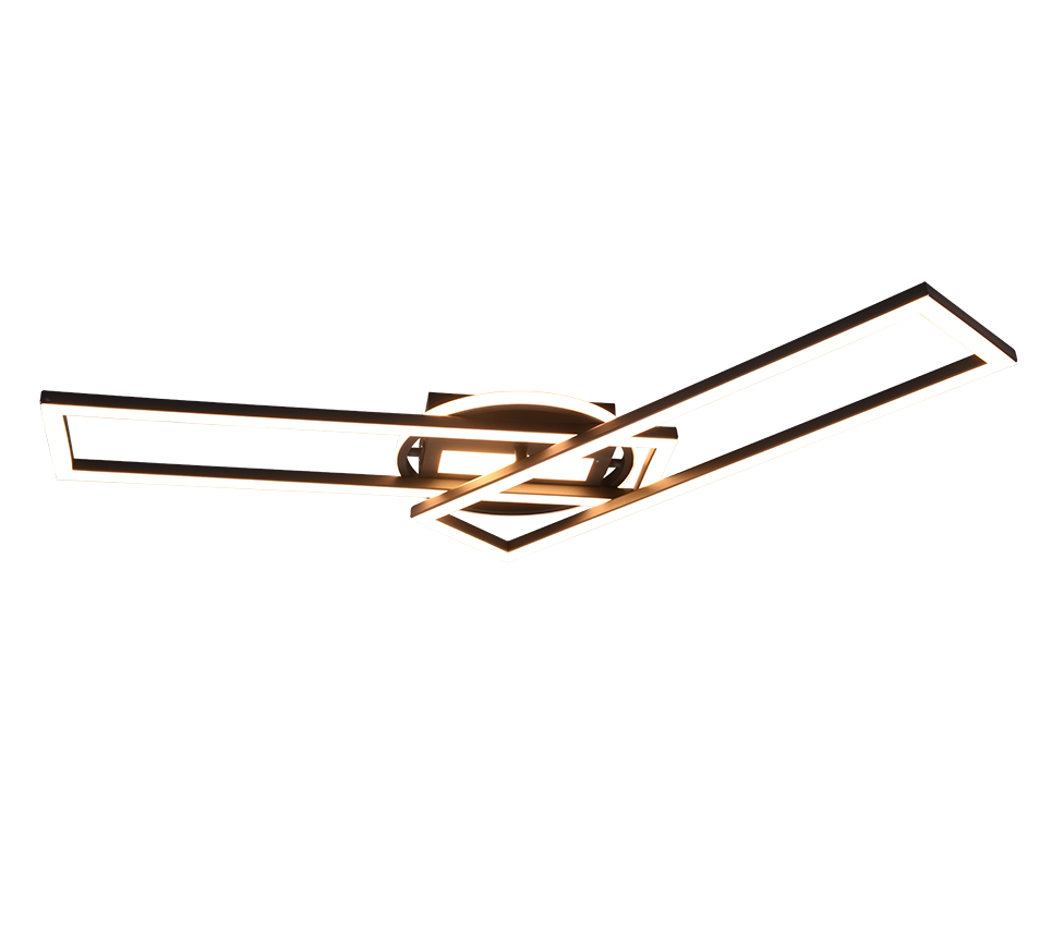 TWISTER | Ceiling lamp | Black mat | Metal
