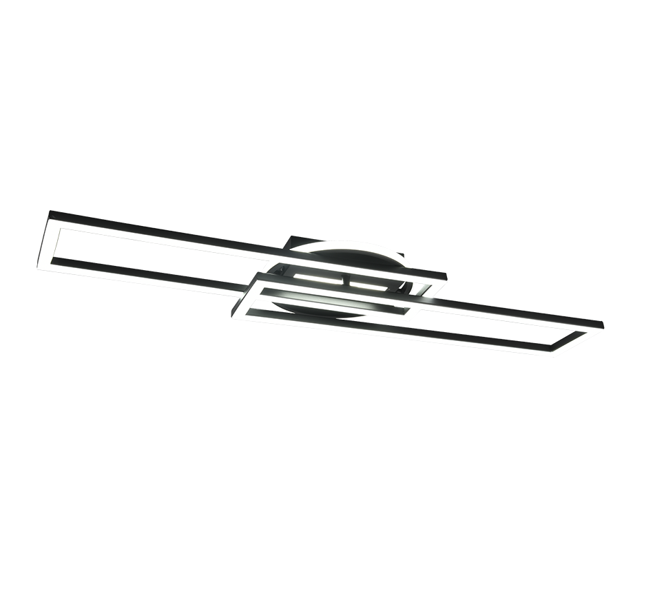 TWISTER | Ceiling lamp | Black mat | Metal