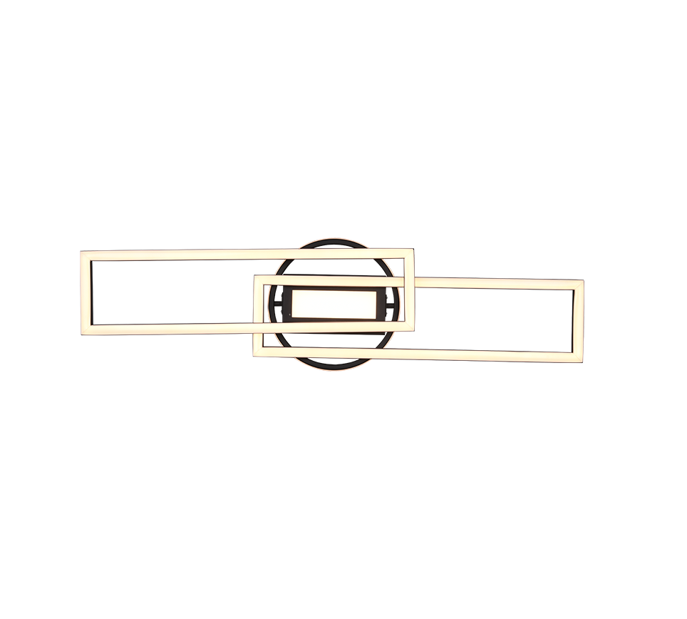 TWISTER | Ceiling lamp | Black mat | Metal