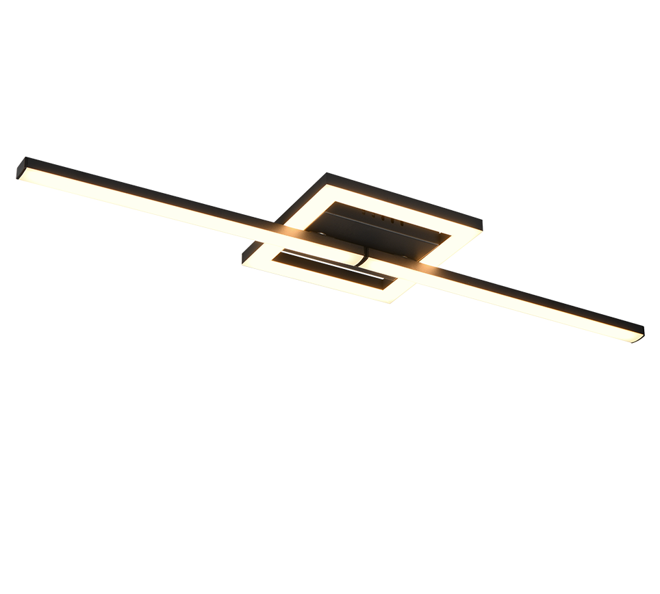VIALE | Ceiling lamp | Black mat | Metal