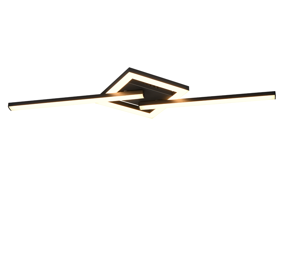 VIALE | Ceiling lamp | Black mat | Metal