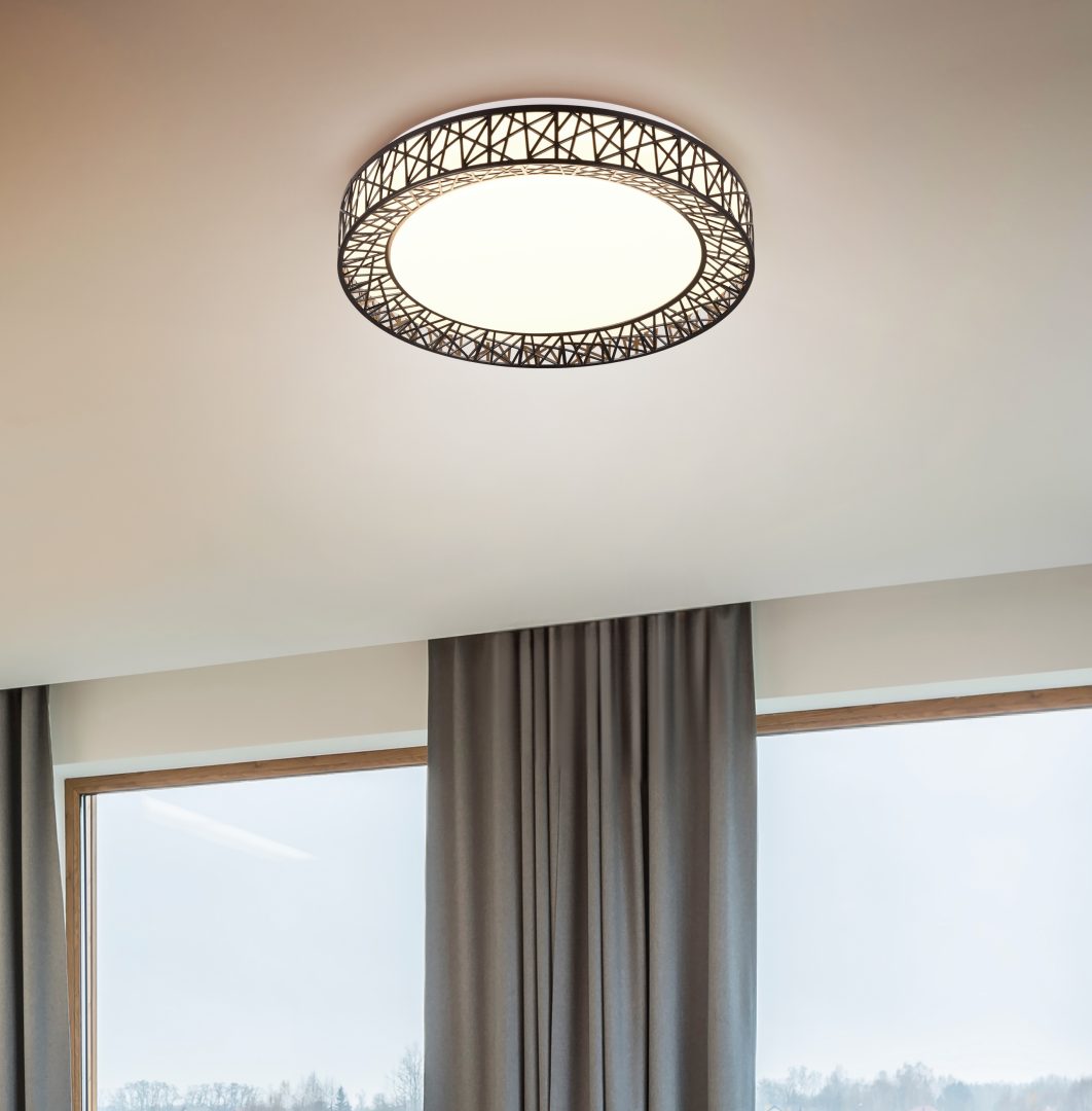 CLUSTER | Ceiling lamp | Black | Plastic