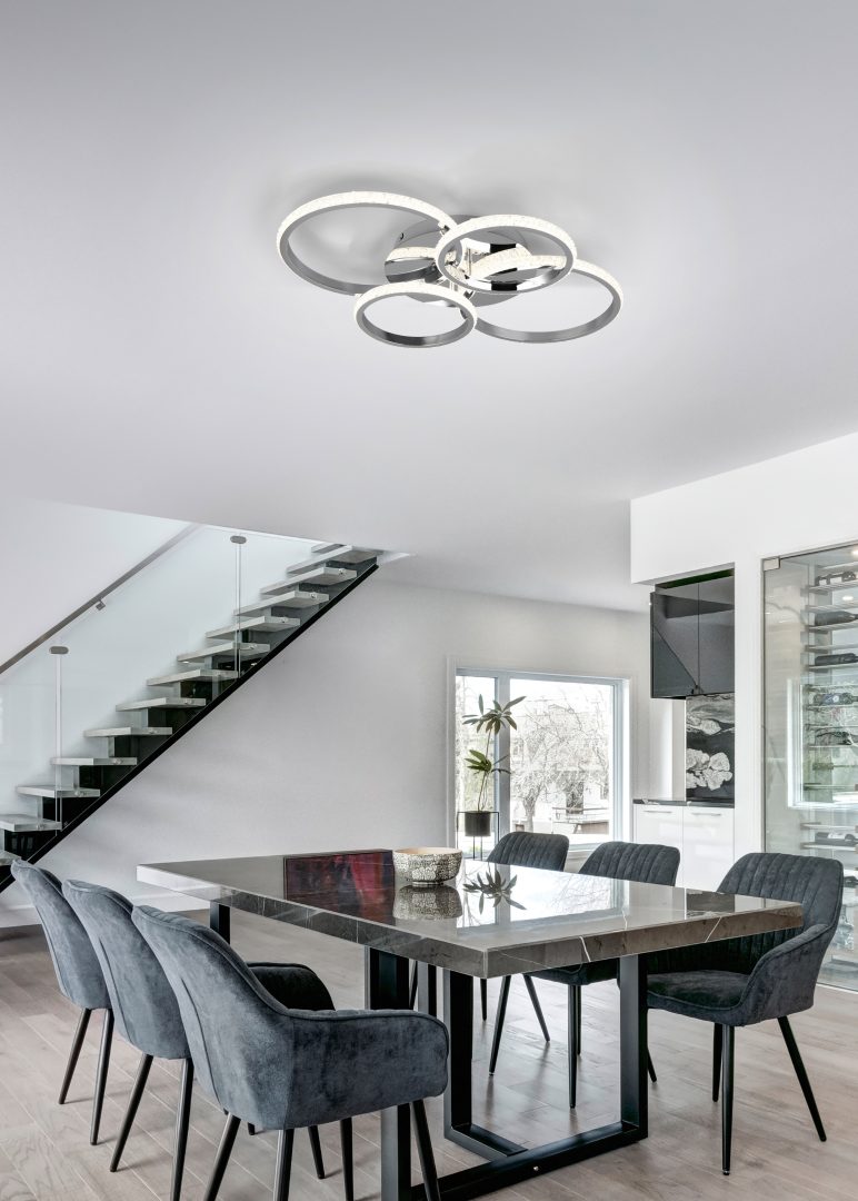 CIRES | Ceiling lamp | Chrome | Metal
