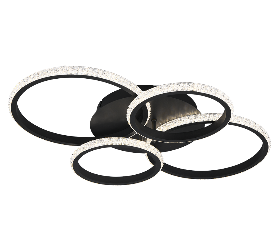CIRES | Ceiling lamp | Black mat | Metal