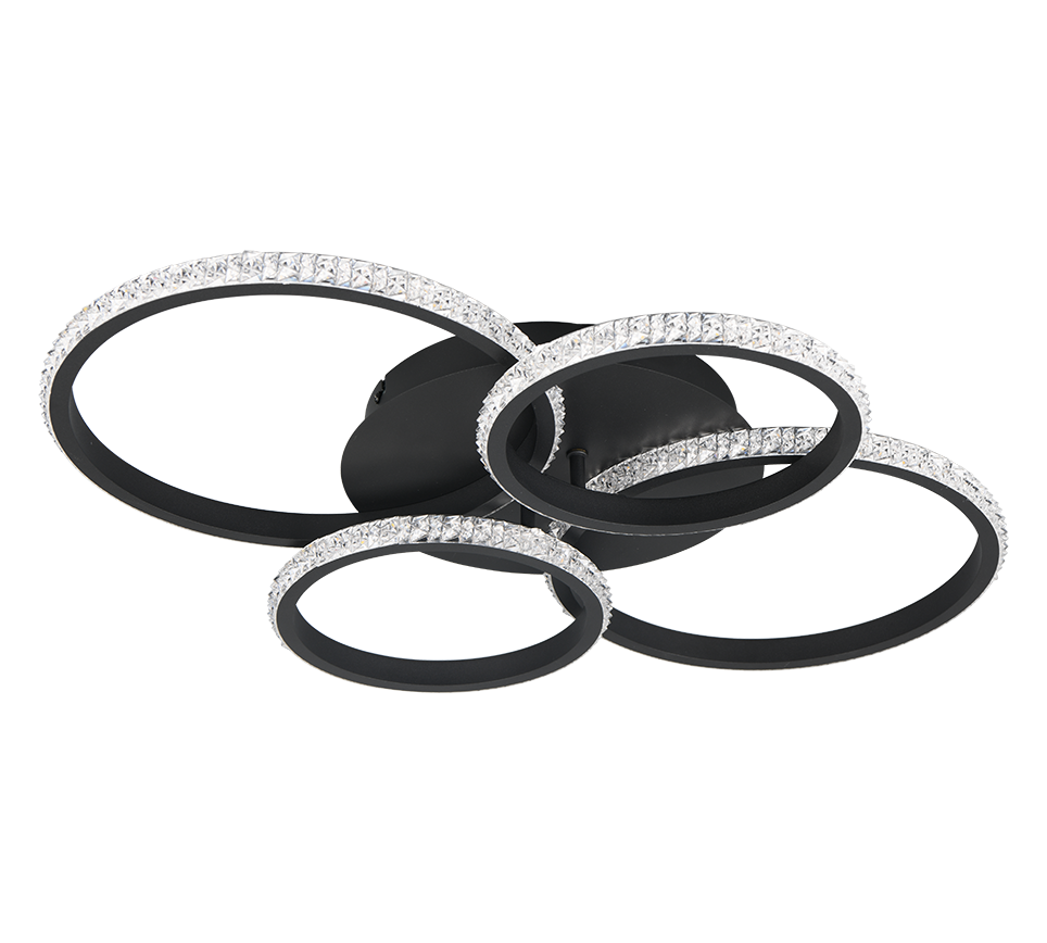 CIRES | Ceiling lamp | Black mat | Metal