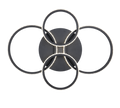 CIRES | Ceiling lamp | Black mat | Metal