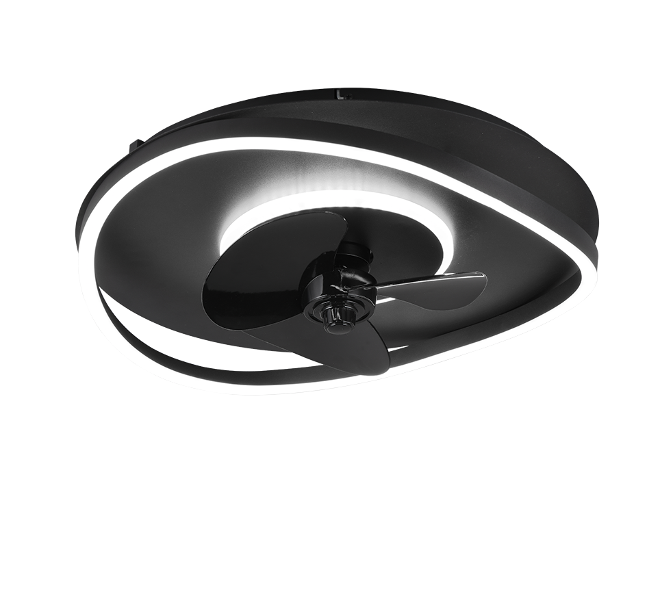 SORTLAND | Ventilator | Black mat | Metal