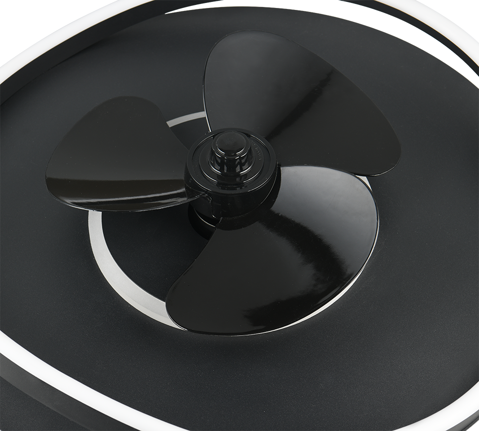 SORTLAND | Ventilator | Black mat | Metal
