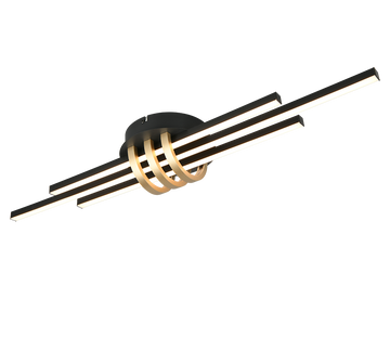 CINTO | Ceiling lamp | Schwarz-Gold | Metal