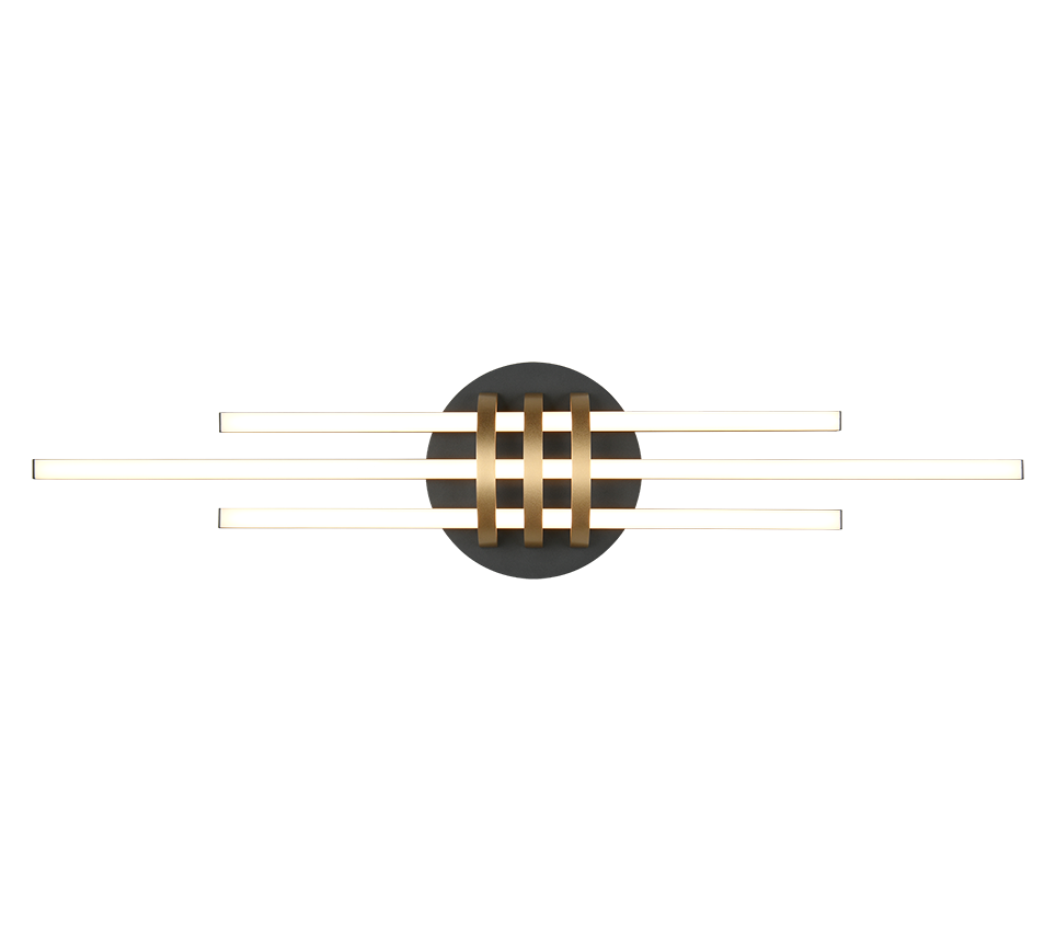 CINTO | Ceiling lamp | Schwarz-Gold | Metal