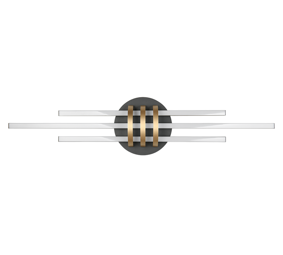 CINTO | Ceiling lamp | Schwarz-Gold | Metal