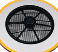 VARPULA | Ventilator | Schwarz-Gold | Plastic