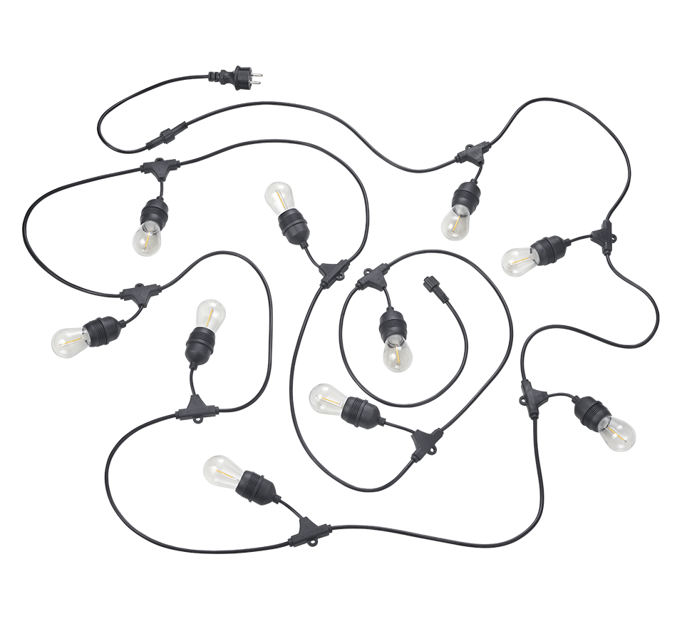 CHAIN | Fairy lights | Black mat | Plastic