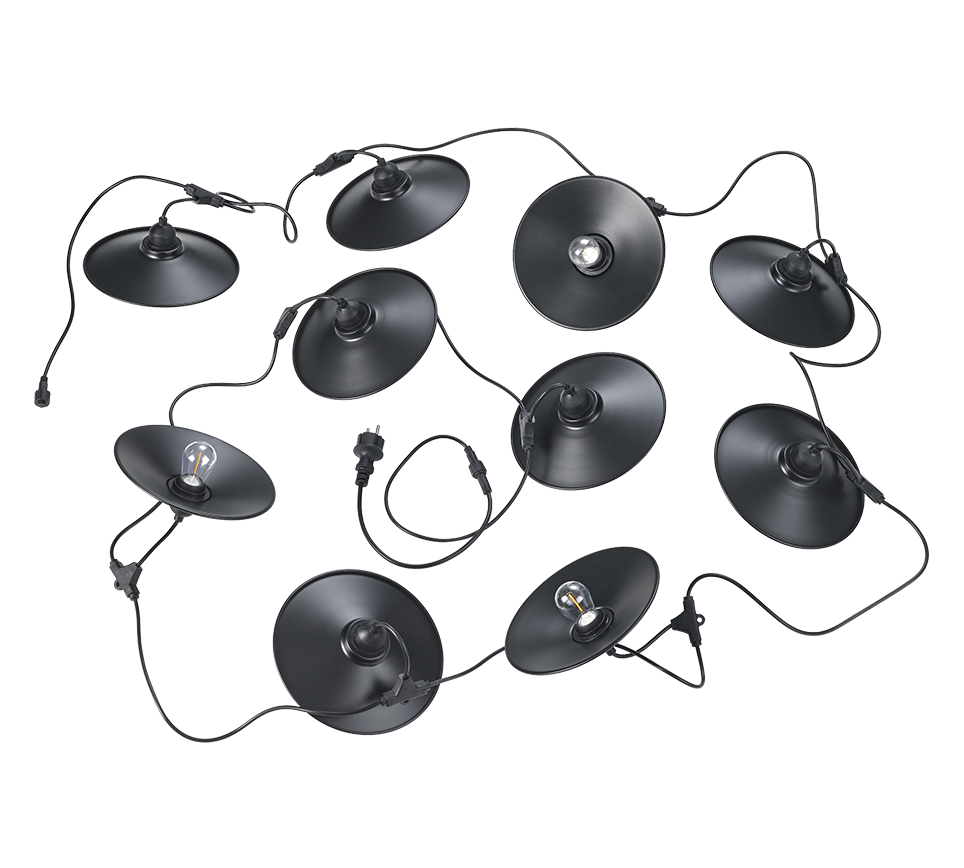 CHAIN | Fairy lights | Black mat | Plastic
