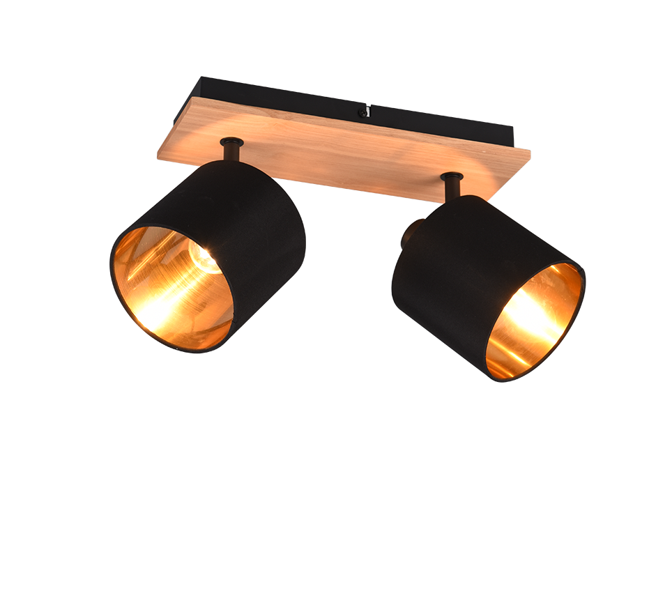 TOMMY | Spot | Wood coloured | Metal
