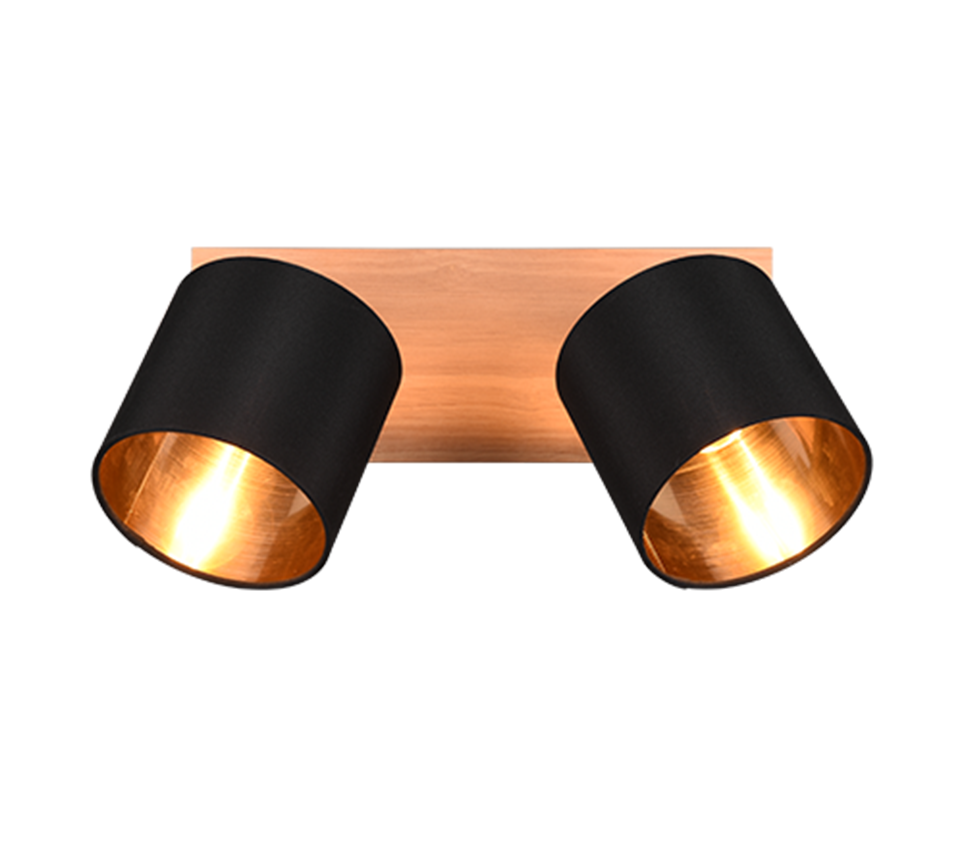 TOMMY | Spot | Wood coloured | Metal