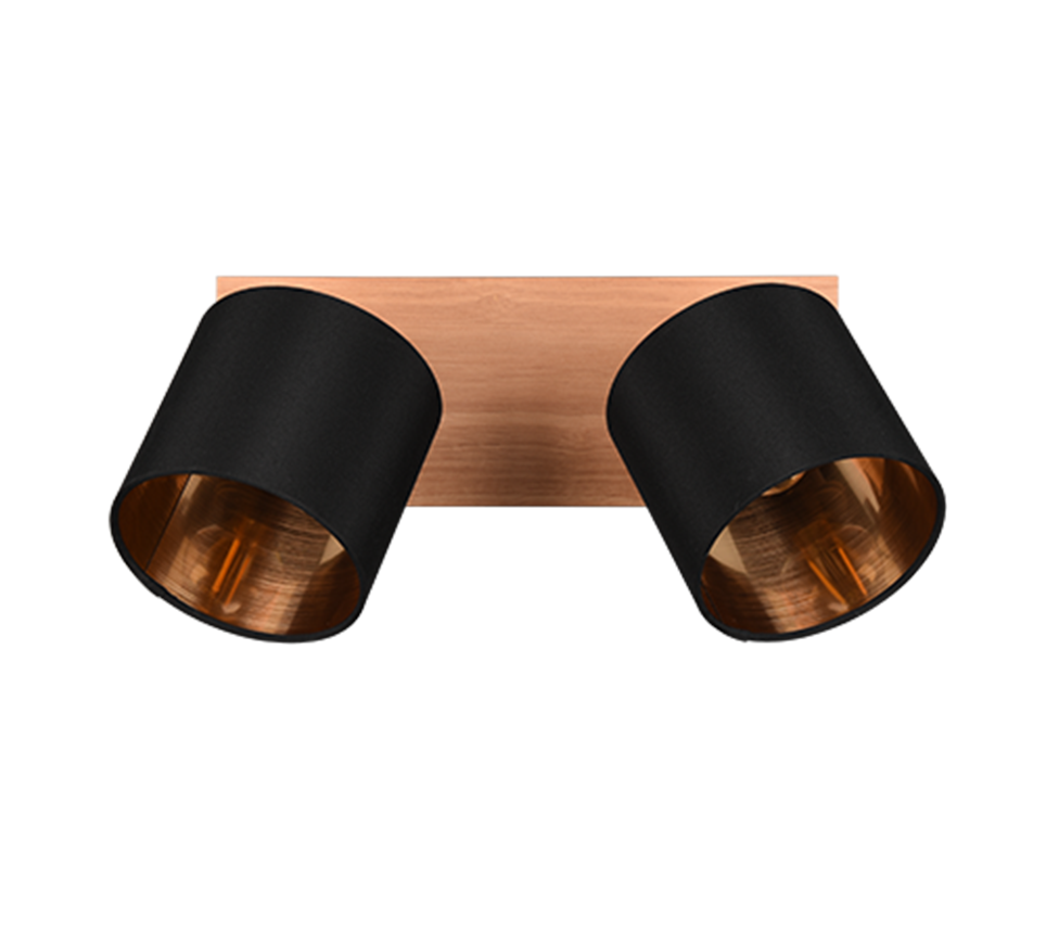 TOMMY | Spot | Wood coloured | Metal