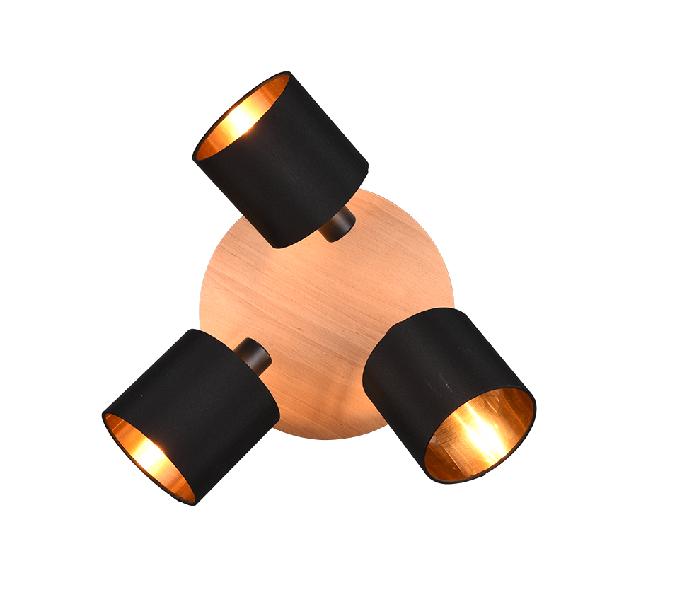 TOMMY | Spot | Wood coloured | Metal