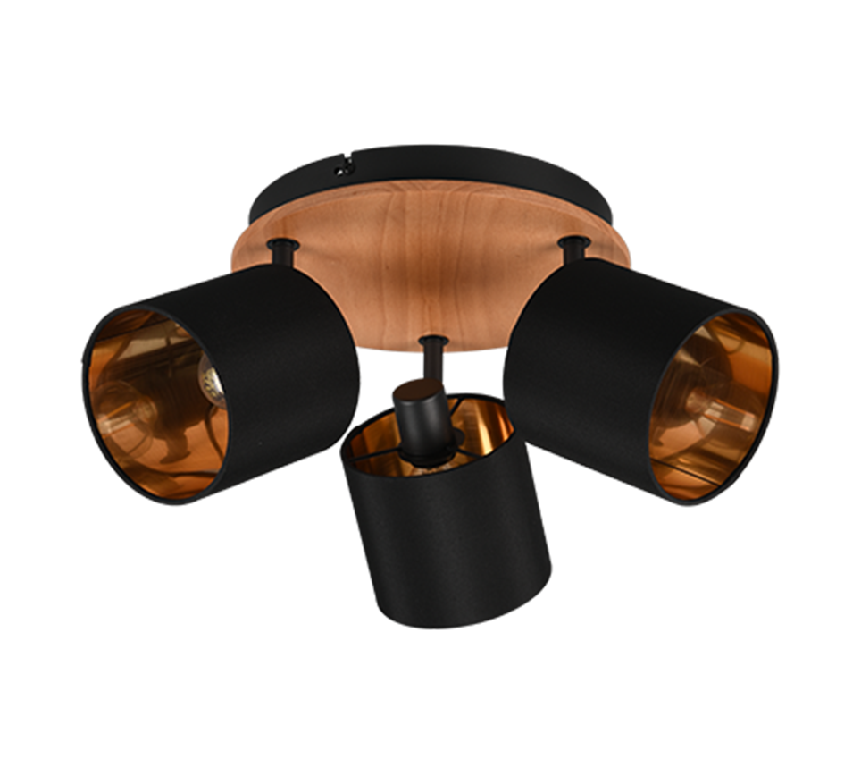 TOMMY | Spot | Wood coloured | Metal