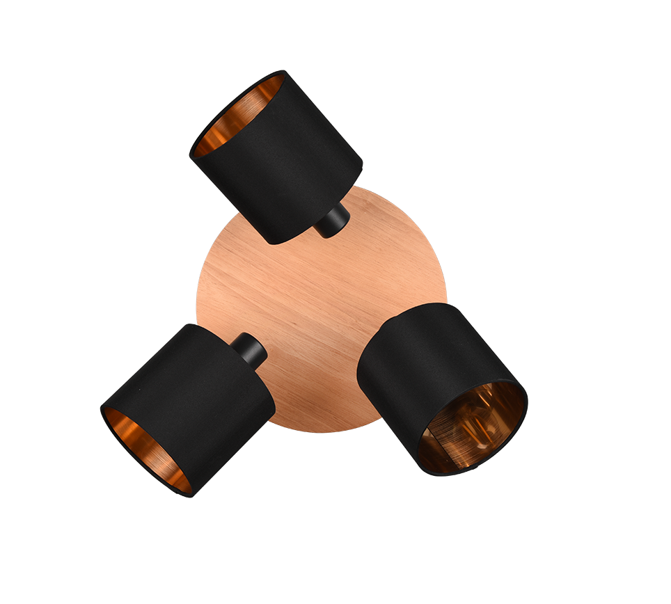 TOMMY | Spot | Wood coloured | Metal
