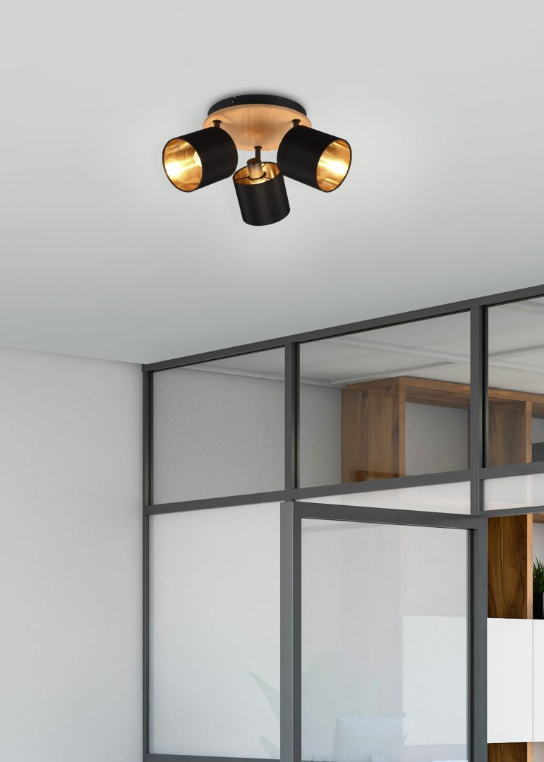 TOMMY | Spot | Wood coloured | Metal