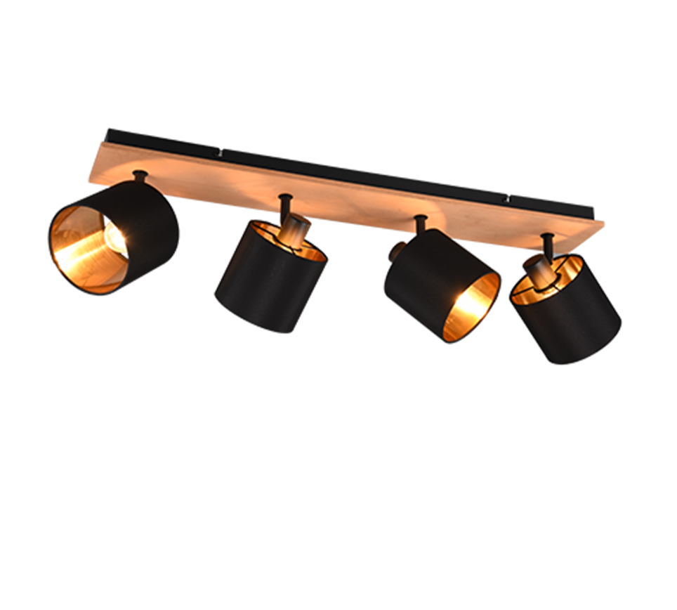 TOMMY | Spot | Wood coloured | Metal