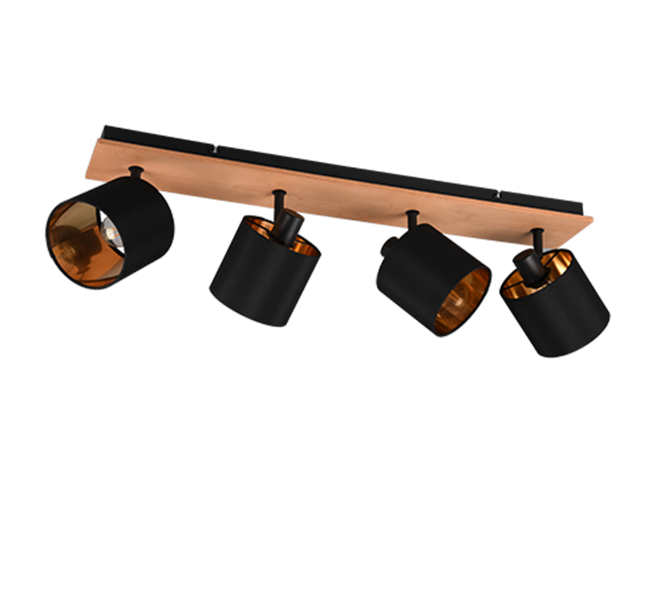 TOMMY | Spot | Wood coloured | Metal