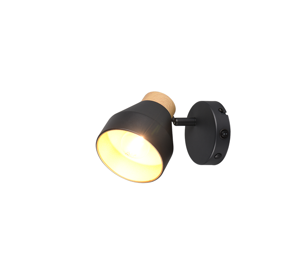 VALENTIN | Spot | Black mat | Metal